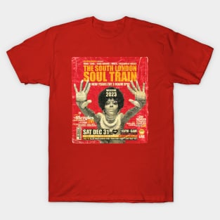 POSTER TOUR - SOUL TRAIN THE SOUTH LONDON 125 T-Shirt